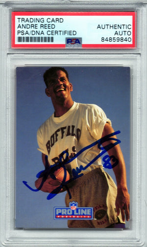 1991 PRO LINE ANDRE REED #117 AUTOGRAPH PSA/DNA (9840)