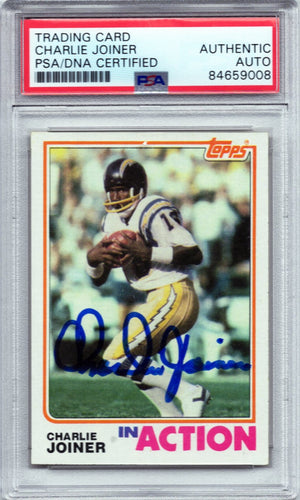 1982 TOPPS CHARLIE JOINER AUTOGRAPH PSA/DNA QUANTITY AVAILABLE