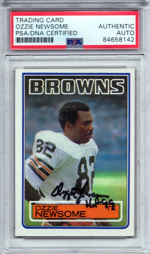 1983 TOPPS OZZIE NEWSOME AUTOGRAPH PSA/DNA QUANTITY AVAILABLE