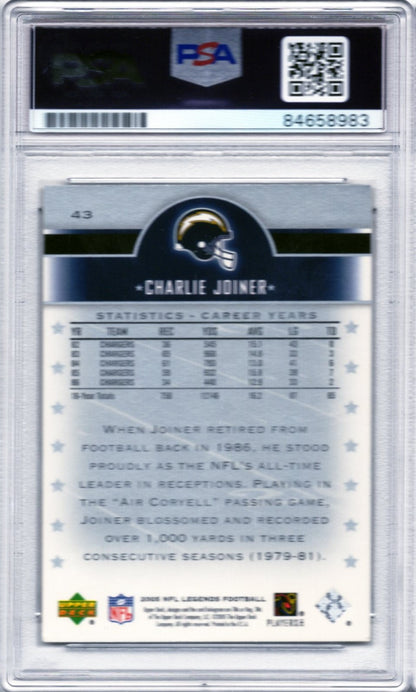 2005 UPPER DECK CHARLIE JOINER AUTOGRAPH PSA/DNA QUANTITY AVAILABLE