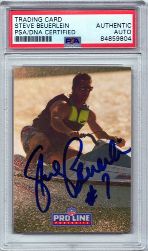 1993 PRO LINE STEVE BEUERLEIN AUTOGRAPH PSA/DNA QUANTITY AVAILABLE