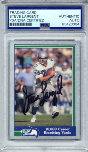1989 PACIFIC STEVE LARGENT #39 HOF AUTOGRAPH PSA/DNA (3304)