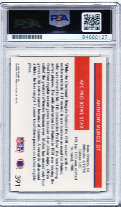 1992 PRO SET ANTHONY MUNOZ AUTOGRAPH PSA/DNA QUANTITY AVAILABLE