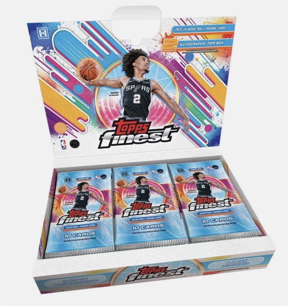 2025-26 TOPPS FINEST BASKETBALL HOBBY BOX - PRE ORDER - RELEASE DATE 3/5/26