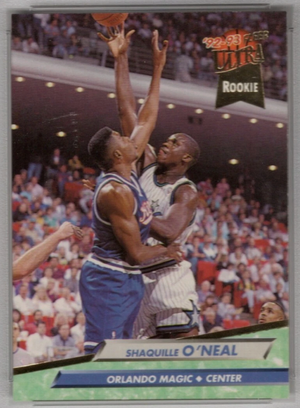 SHAQUILLE O'NEAL AUTOGRAPHED ROOKIE CARD W/ BECKETT WITNESS STICKER