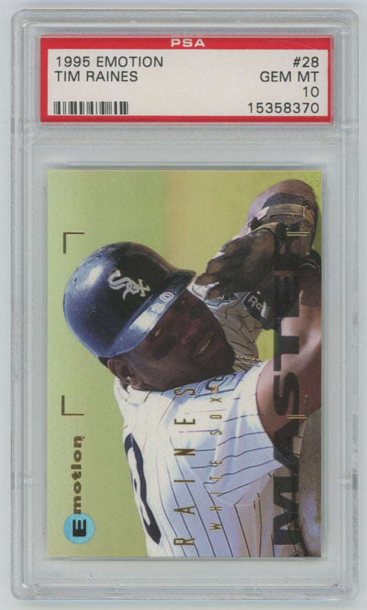 1995 Emotion Tim Raines #28 - PSA 10