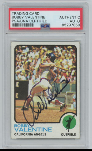 1973 Topps Bobby Valentine Auto - PSA/DNA