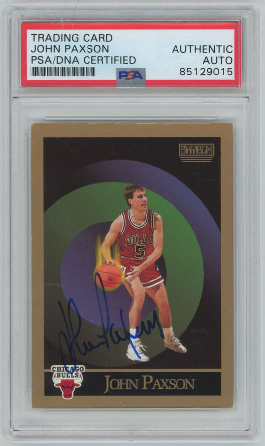 1990 Skybox John Paxson Chicago Bulls Auto - PSA/DNA