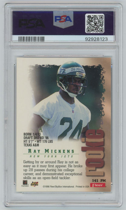 1996 Fleet Metal Ray Mickens Precious Metal #141 - PSA 8