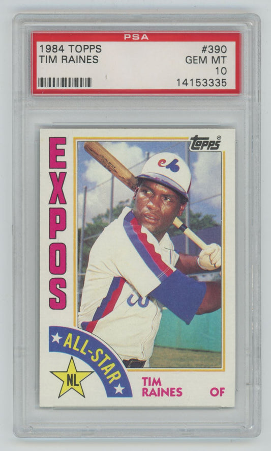 1984 Topps Tim Raines #390 - PSA 10