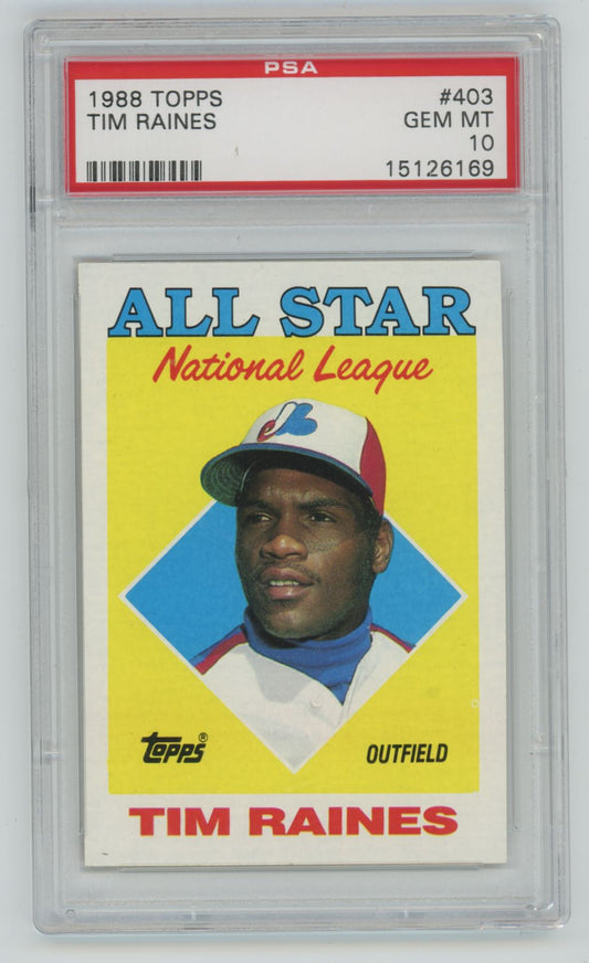 1988 Topps Tim Raines #403 - PSA 10