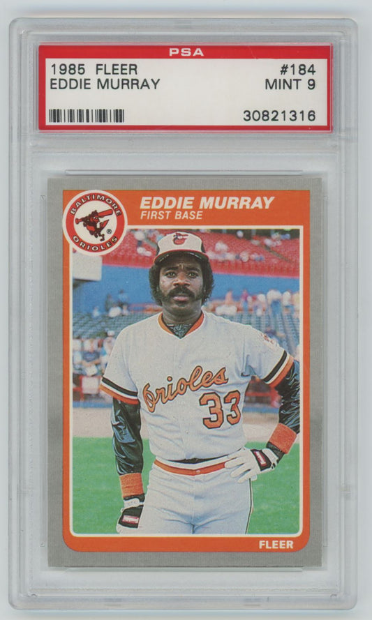 1985 Fleer Eddie Murray #184 - PSA 9