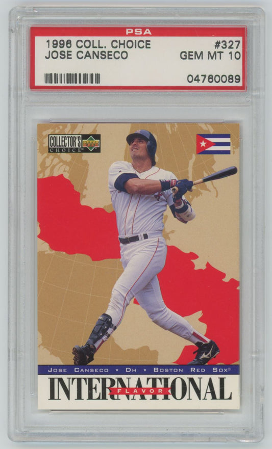 1996 Collector's Choice Jose Canseco #327 - PSA 10