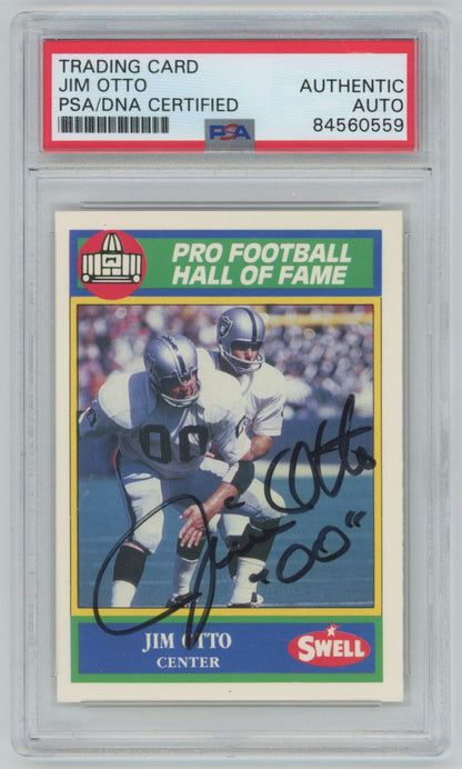 1990 Swell Hall of Fame Jim Otto Auto - PSA/DNA