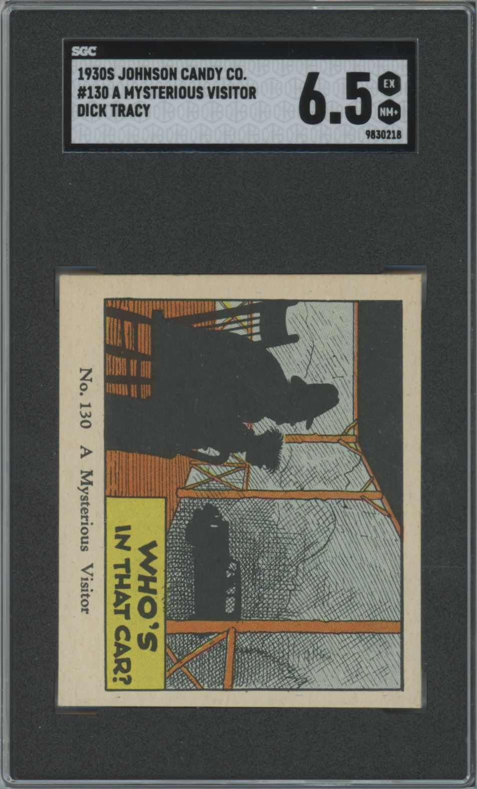 1930's Johnson Candy Co. #130 A Mysterious Visitor Dick Tracy - SGC 6.5