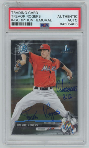 2017 Topps Trevor Rogers Auto ROOKIE CARD - PSA/DNA