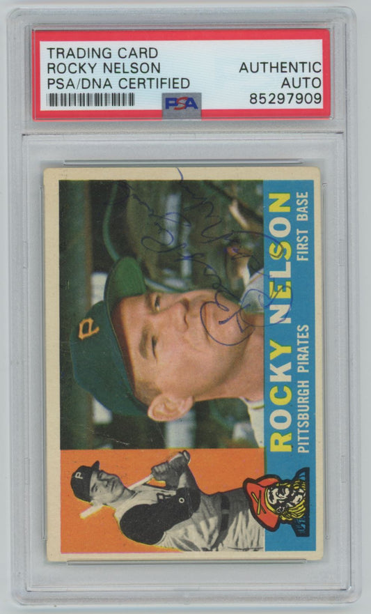 1960 Topps Rocky Nelson #157 Auto - PSA/DNA Authentic