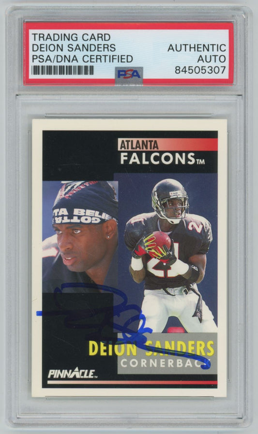 1991 Score Deion Sanders Auto - PSA/DNA Authentic