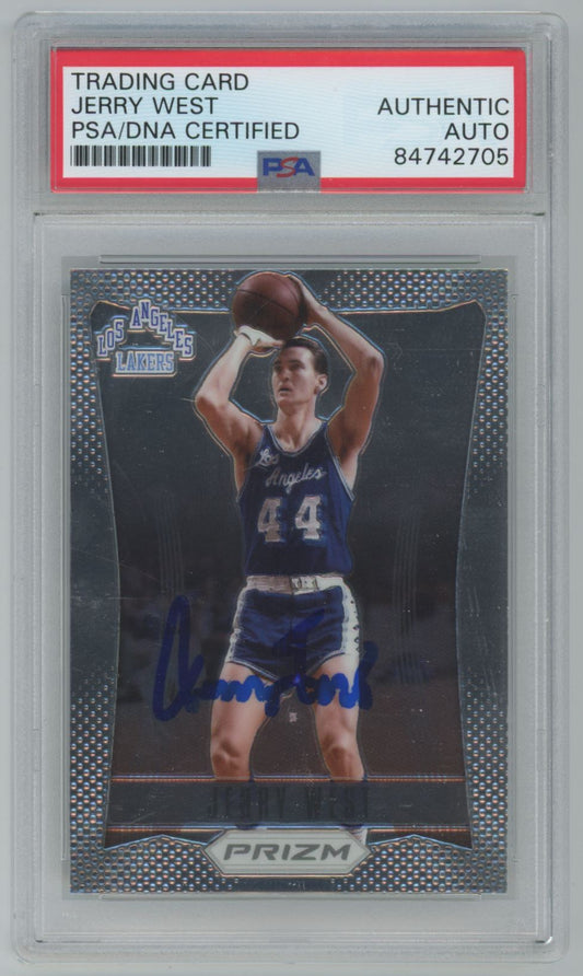 2012 Panini Prizm Jerry West #172 Auto - PSA/DNA