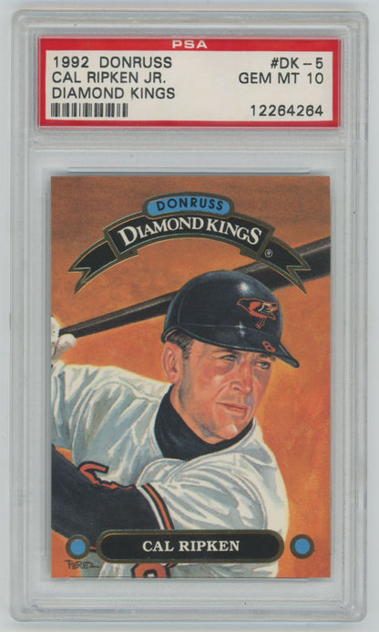 1992 Donruss Diamond Kings Cal Ripken Jr. #DK5 - PSA 10