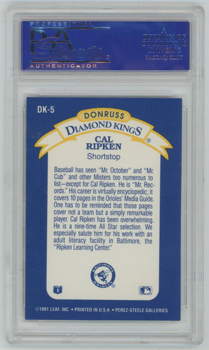 1992 Donruss Diamond Kings Cal Ripken Jr. #DK5 - PSA 10