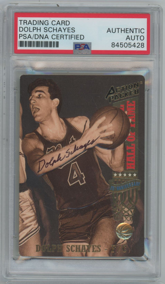 1993 Action Packed Dolph Schayes Auto - PSA/DNA