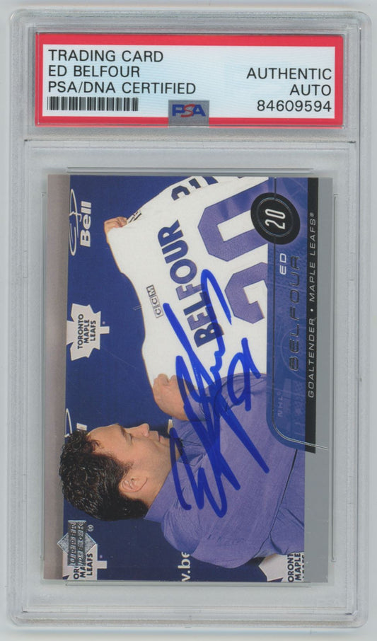 2002 Upper Deck Ed Belfour Auto - PSA/DNA Authentic