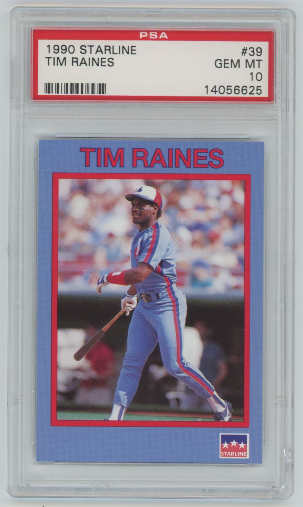 1990 Starline Tim Raines #39 - PSA 10