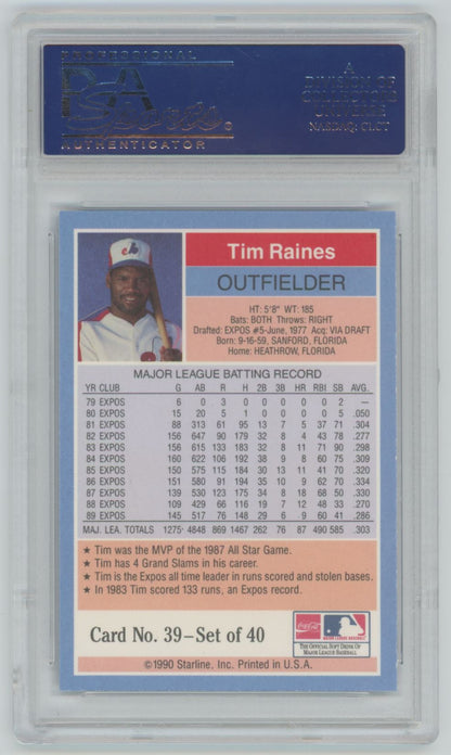 1990 Starline Tim Raines #39 - PSA 10