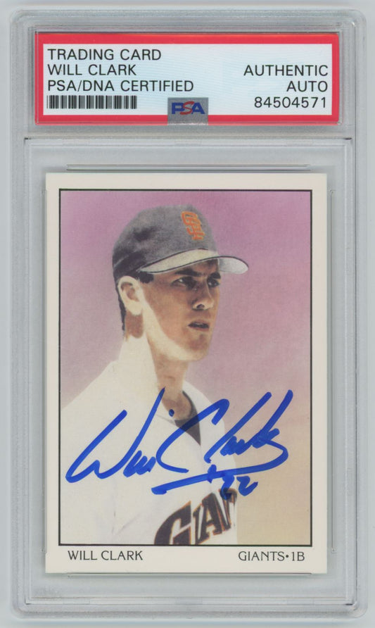 1990 Score Will Clark Auto - PSA/DNA Authentic