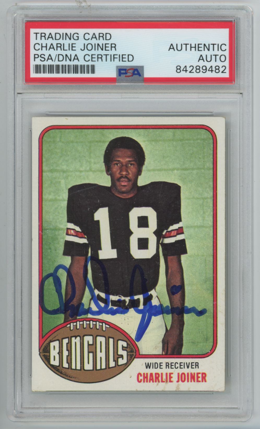 1976 Topps Charlie Joiner Auto - PSA/DNA