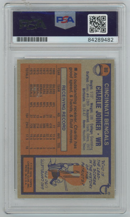 1976 Topps Charlie Joiner Auto - PSA/DNA