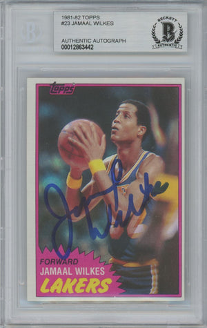 1981-82 Topps #23 Jamaal Wilkes Auto - Beckett Authentic QUANTITY AVAILABLE