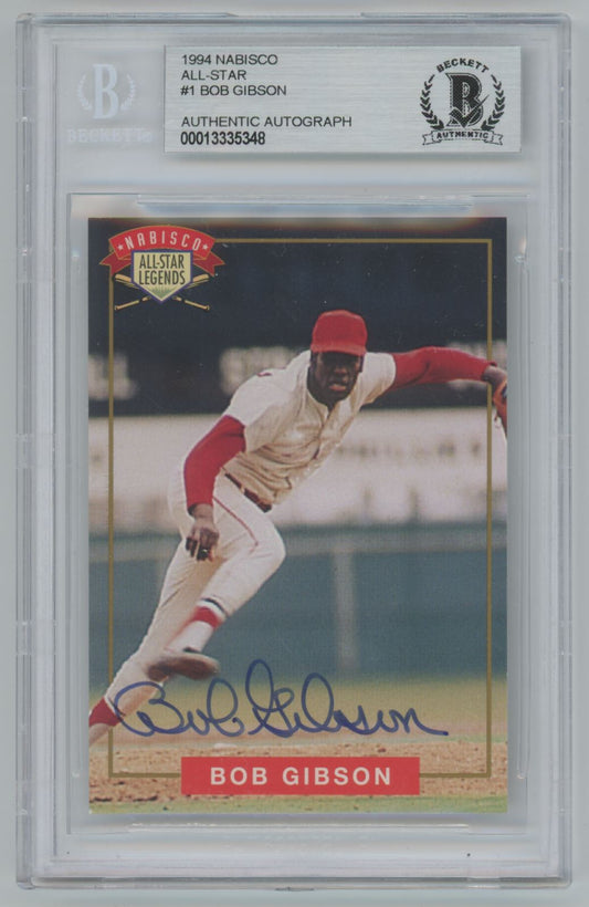 1994 Nabisco All-Star Bob Gibson Auto - Beckett Authentic