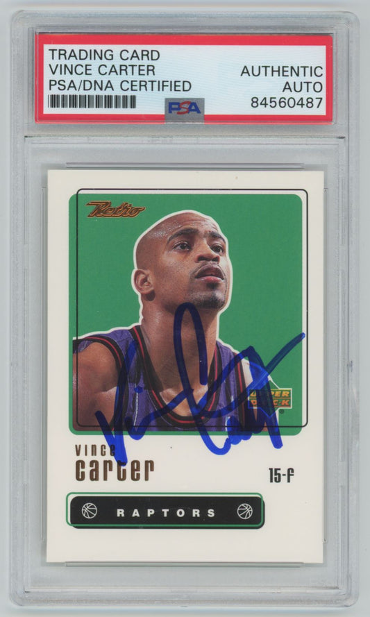 1999 Upper Deck Retro Vince Carter Auto - PSA/DNA Authentic