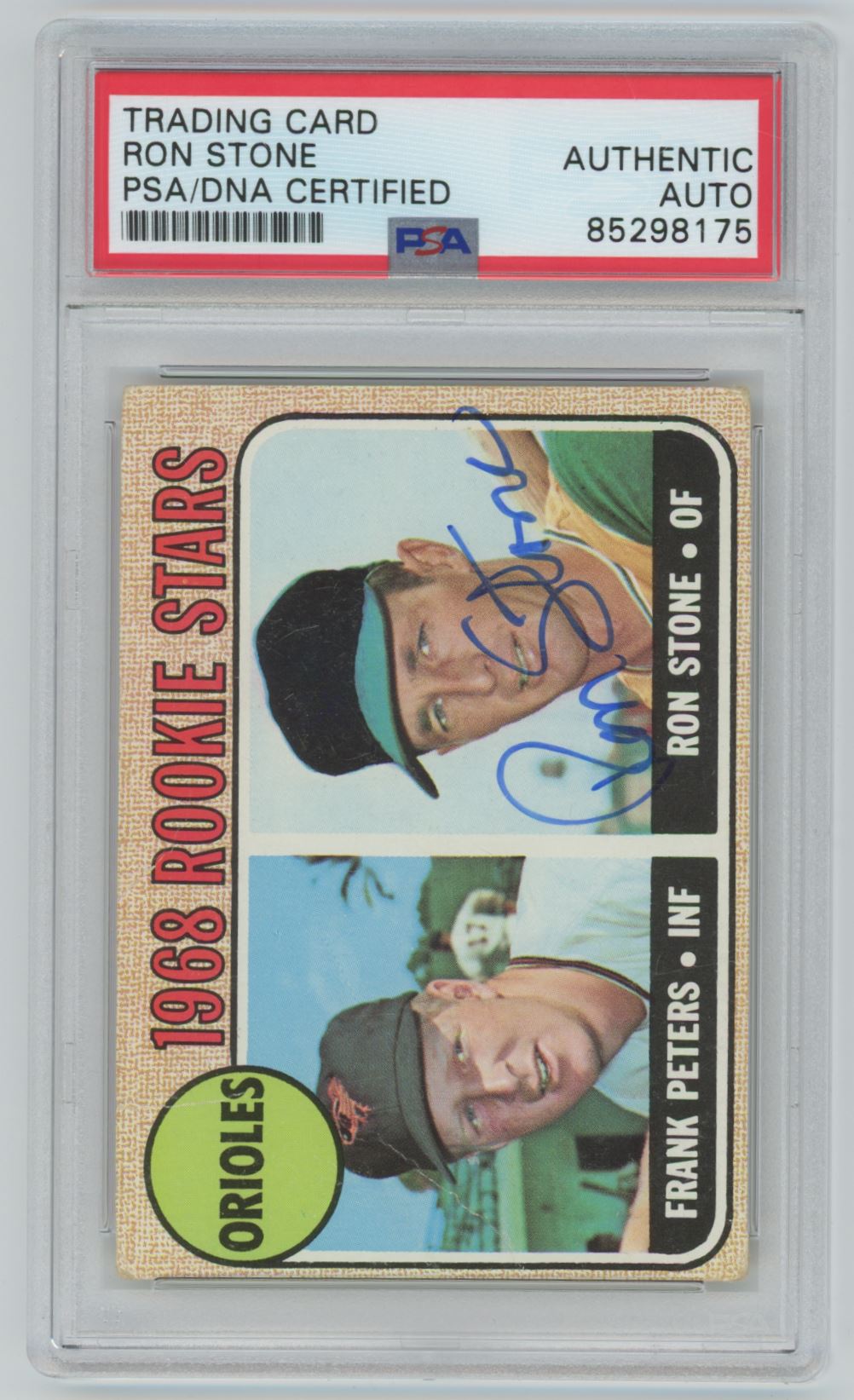 1968 Topps Ron Stone #409 Auto - PSA/DNA Authentic (8175)