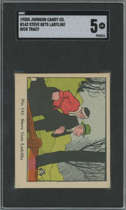 1930's Johnson Candy Co. Steve Gets Ladylike #142 Dick Tracy - SGC 5