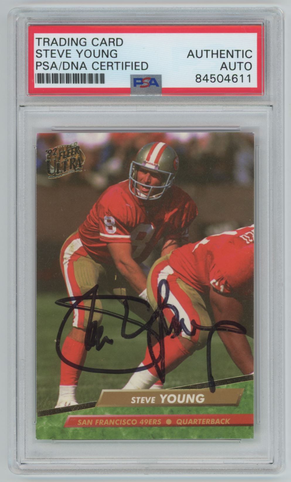 1992 Fleer Ultra Steve Young Auto - PSA/DNA