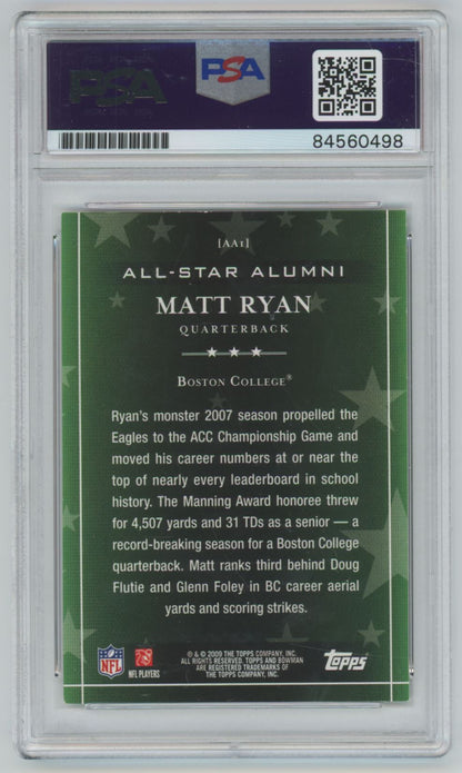 2009 Topps Matt Ryan All-Star Alumni Auto - PSA/DNA