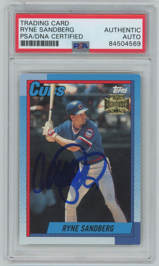 2002 Topps Archives Ryne Sandberg Auto - PSA/DNA