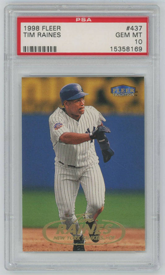 1998 Fleer Tim Raines #437 - PSA 10