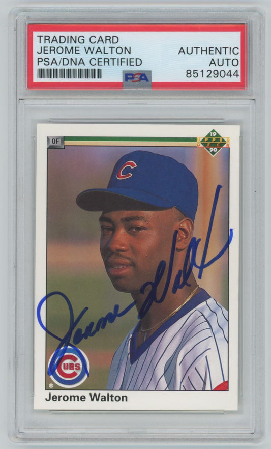 1990 Upper Deck Jerome Walton Auto - PSA/DNA