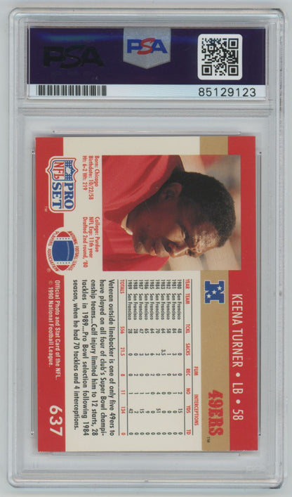 1990 Pro Set Keena Turner Auto - PSA/DNA