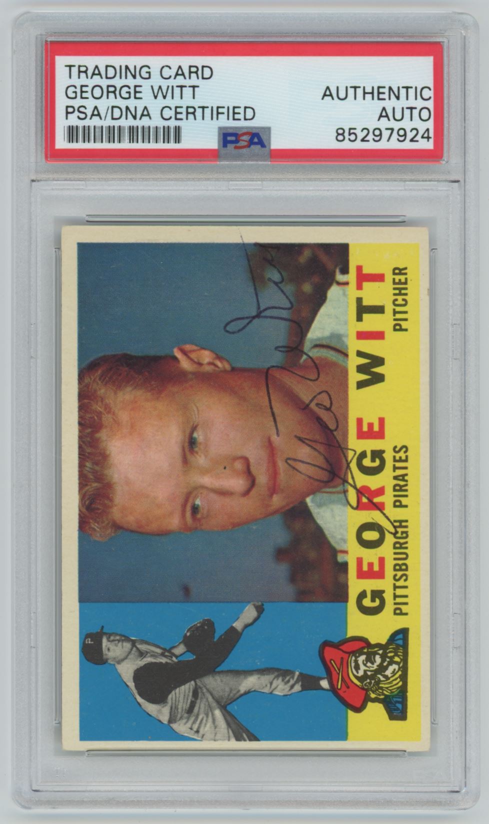 1960 Topps George Witt #298 Auto - PSA/DNA Authentic