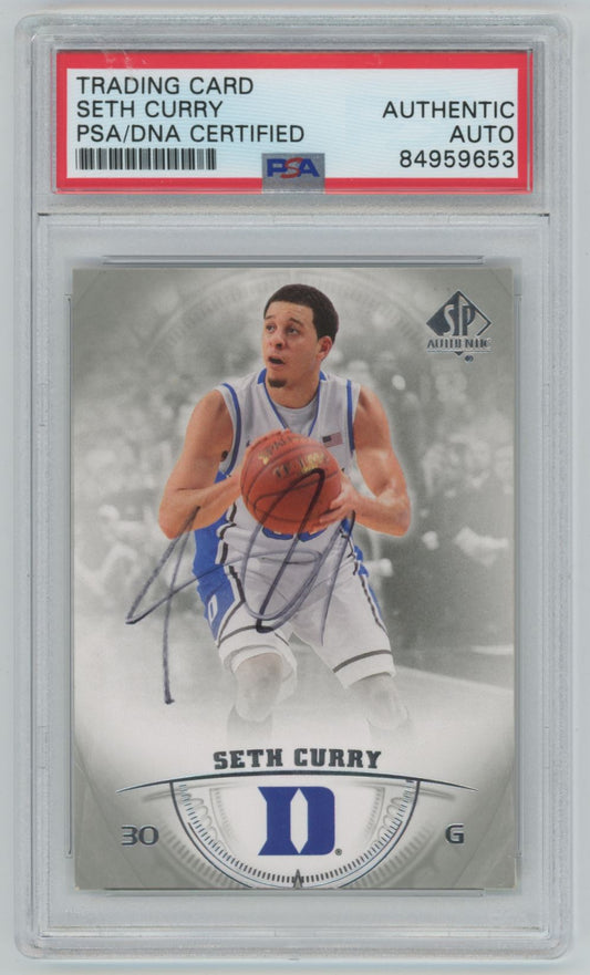 2013 SP Authentic Seth Curry Auto - PSA/DNA