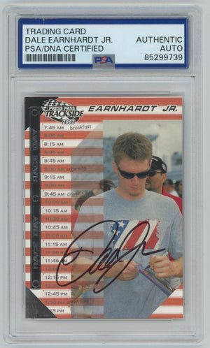 2002 Press Pass Trackside Dale Earnhardt Jr. Auto - PSA/DNA