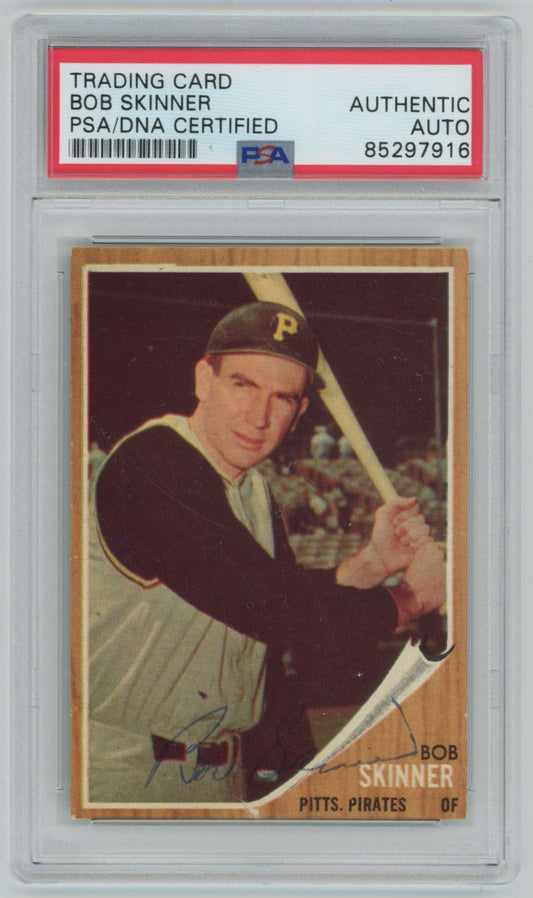 1962 Topps Bob Skinner Auto - PSA/DNA Authentic