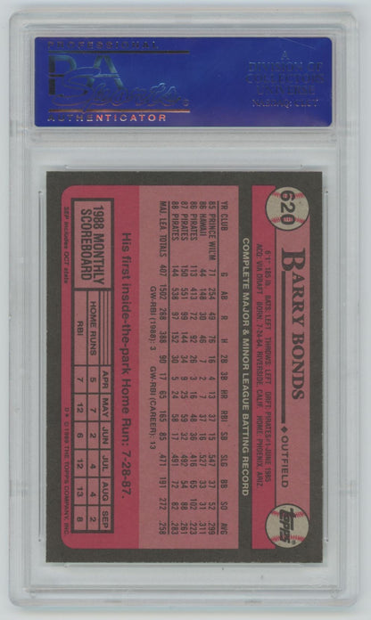 1989 Topps Barry Bonds #620 - PSA 10