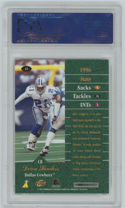 1997 Zenith Deion Sanders Artist's Proof #41 - PSA 10