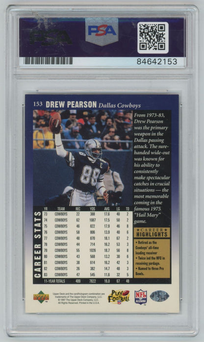 1997 Upper Deck Drew Pearson Auto - PSA/DNA